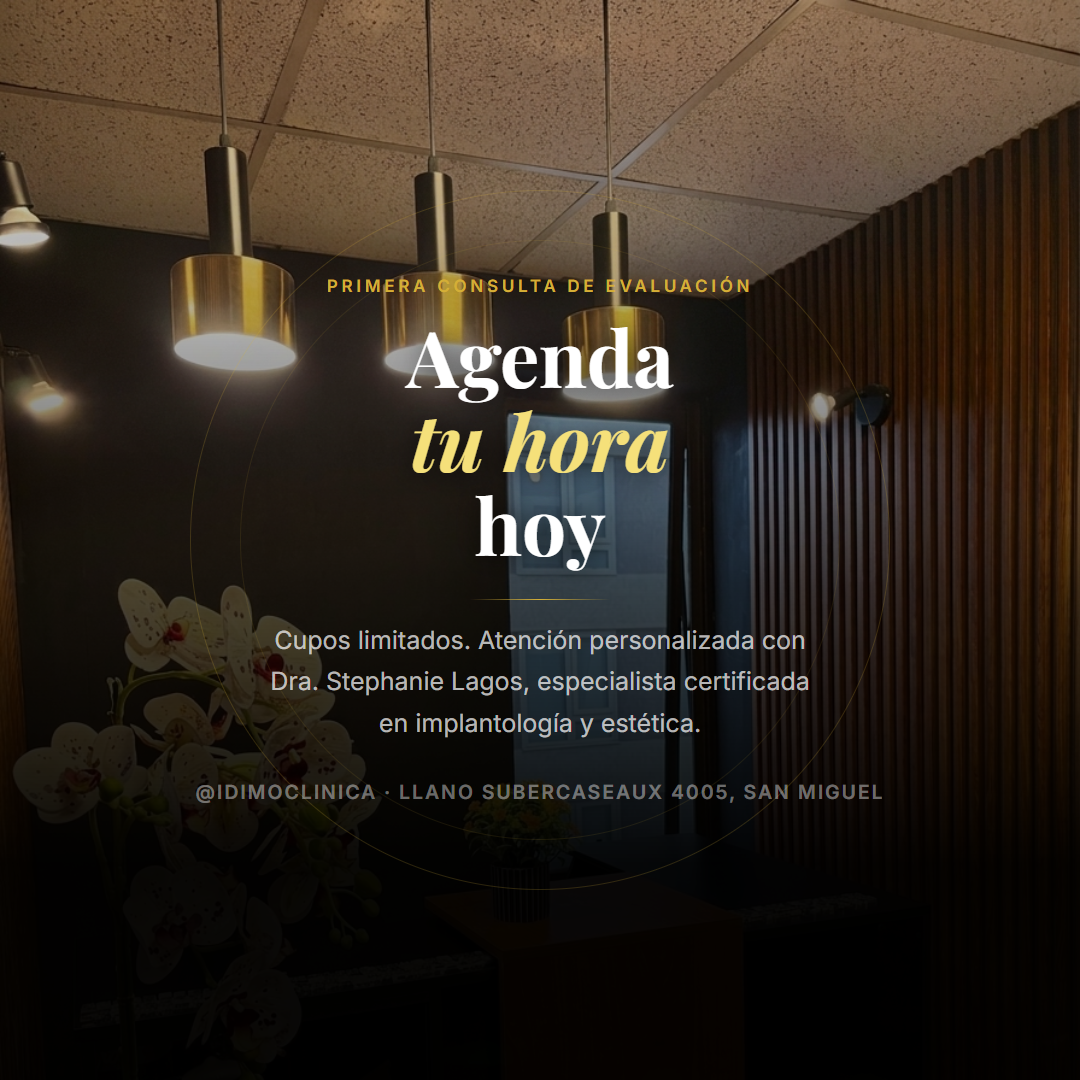 Agenda tu hora en IDIMO Clínica Dental