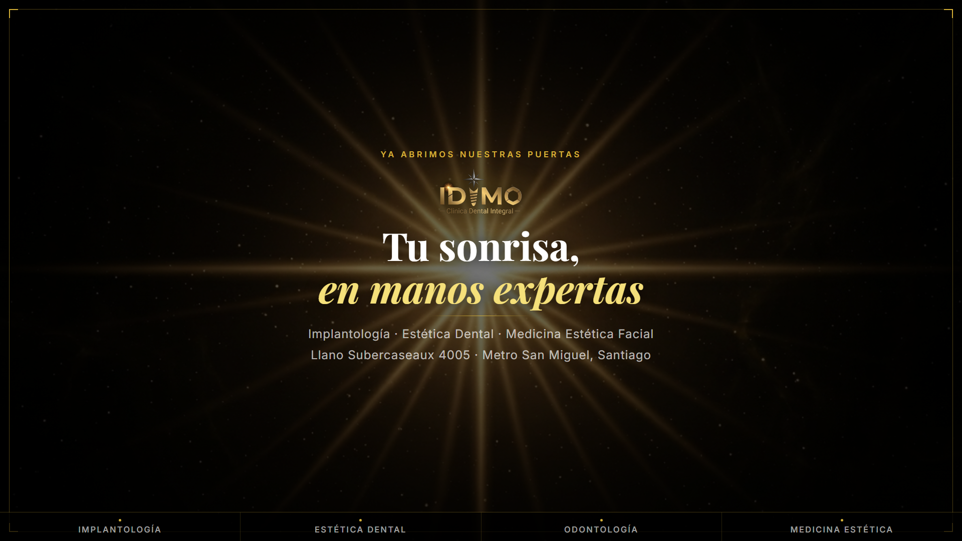 IDIMO Clínica Dental — Ya estamos abiertos