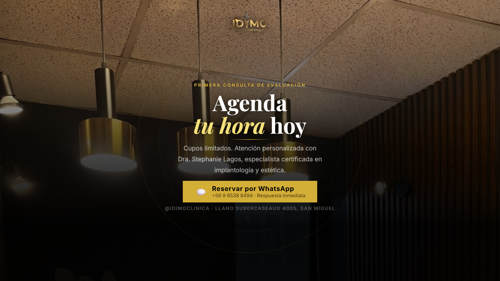 Agenda tu hora en IDIMO Clínica Dental