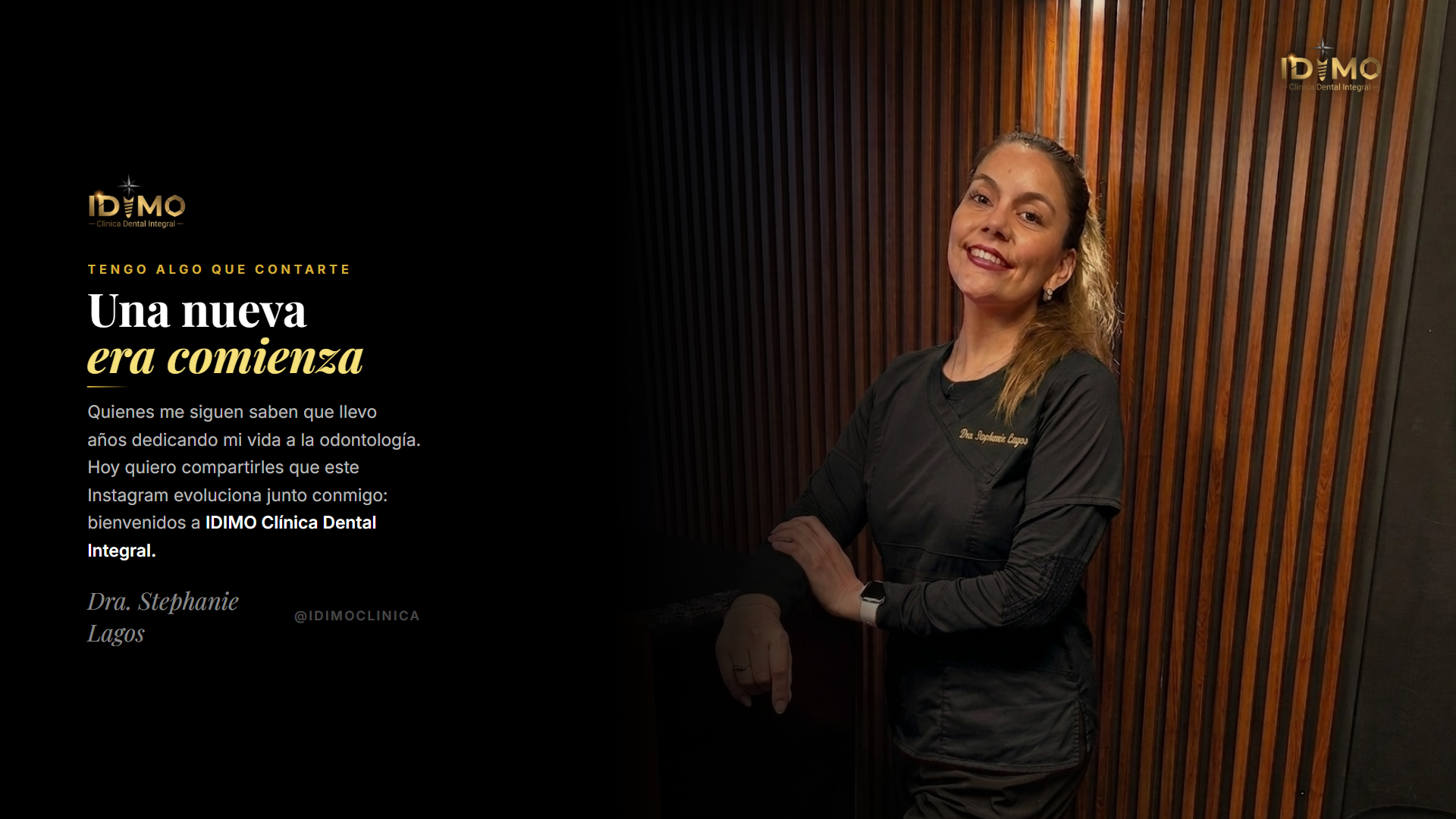 Dra. Stephanie Lagos — Una nueva era comienza